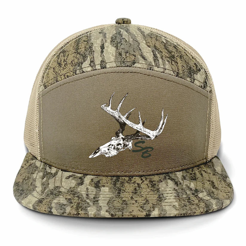 Speckle Bellies New Bottomland 7 Panel Vintage Skull Hat