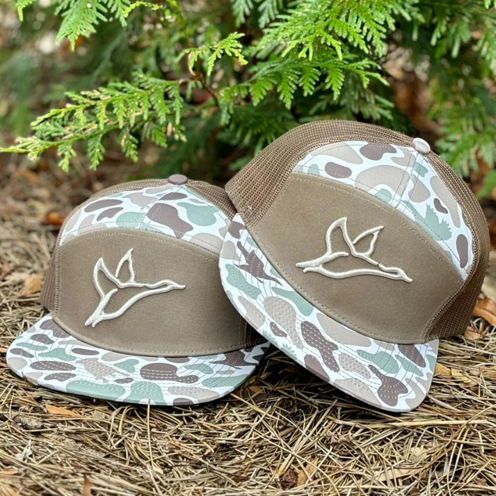Combat Waterfowl Front Lines 7 Panel Hat Diyala Camo