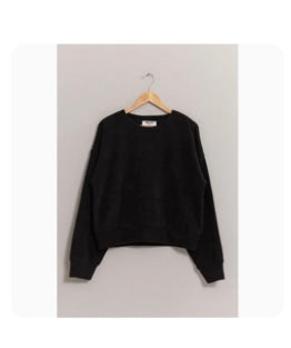 Soft Black Crewneck Sweater