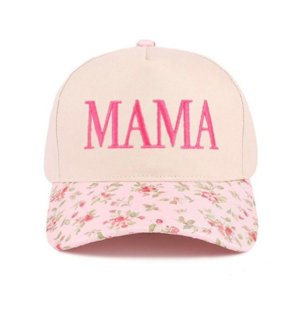 Floral Mama Two Tone Canvas Hat