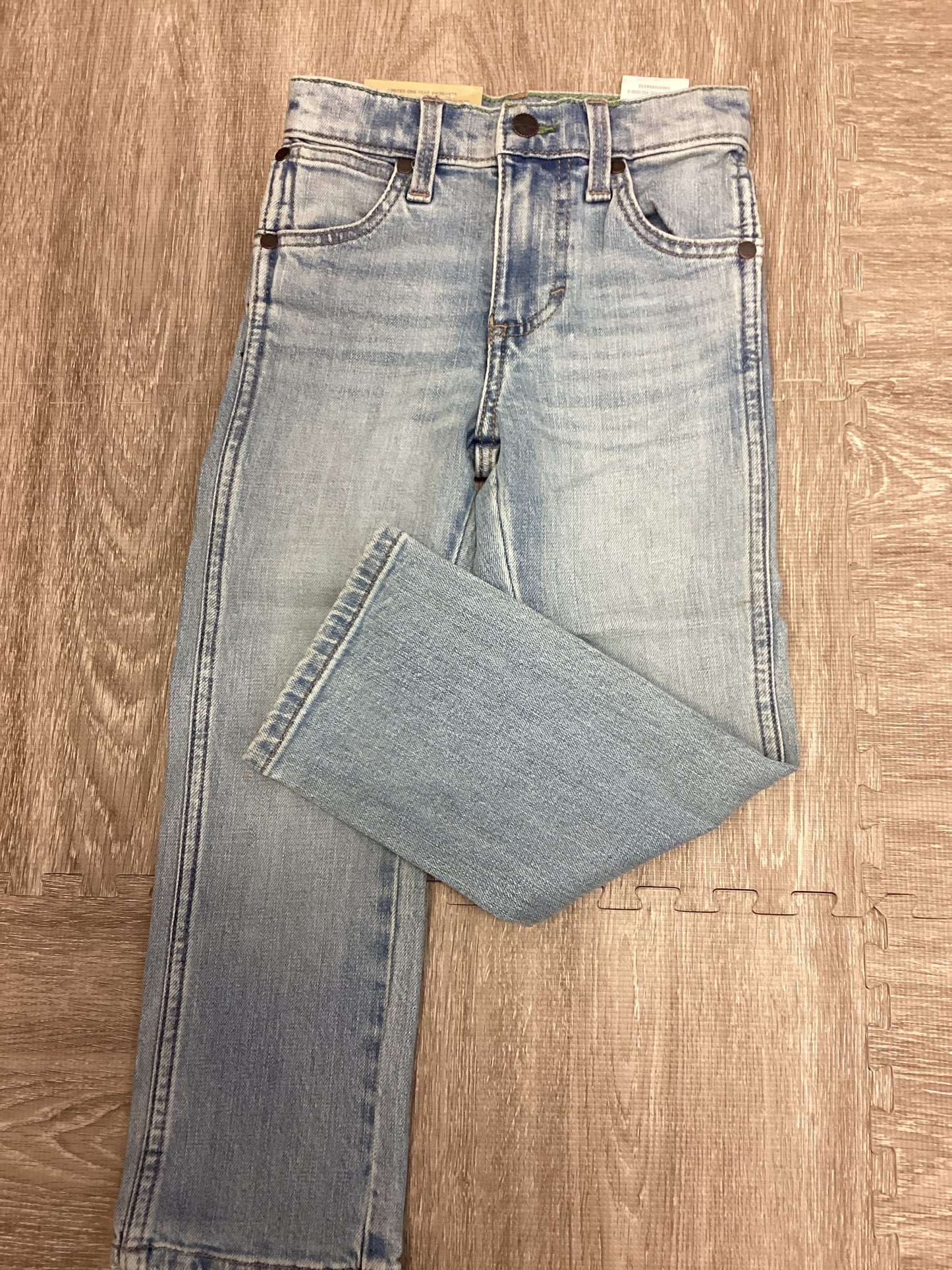 Wrangler Boys Light Wash Retro Slim Straight Jeans