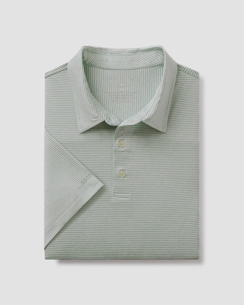 SSCO Youth Boys Heather Madison Polo in Dusty Olive