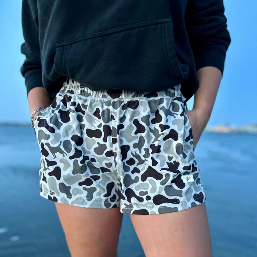 Combat Waterfowl Helmand Camo Shorts Women