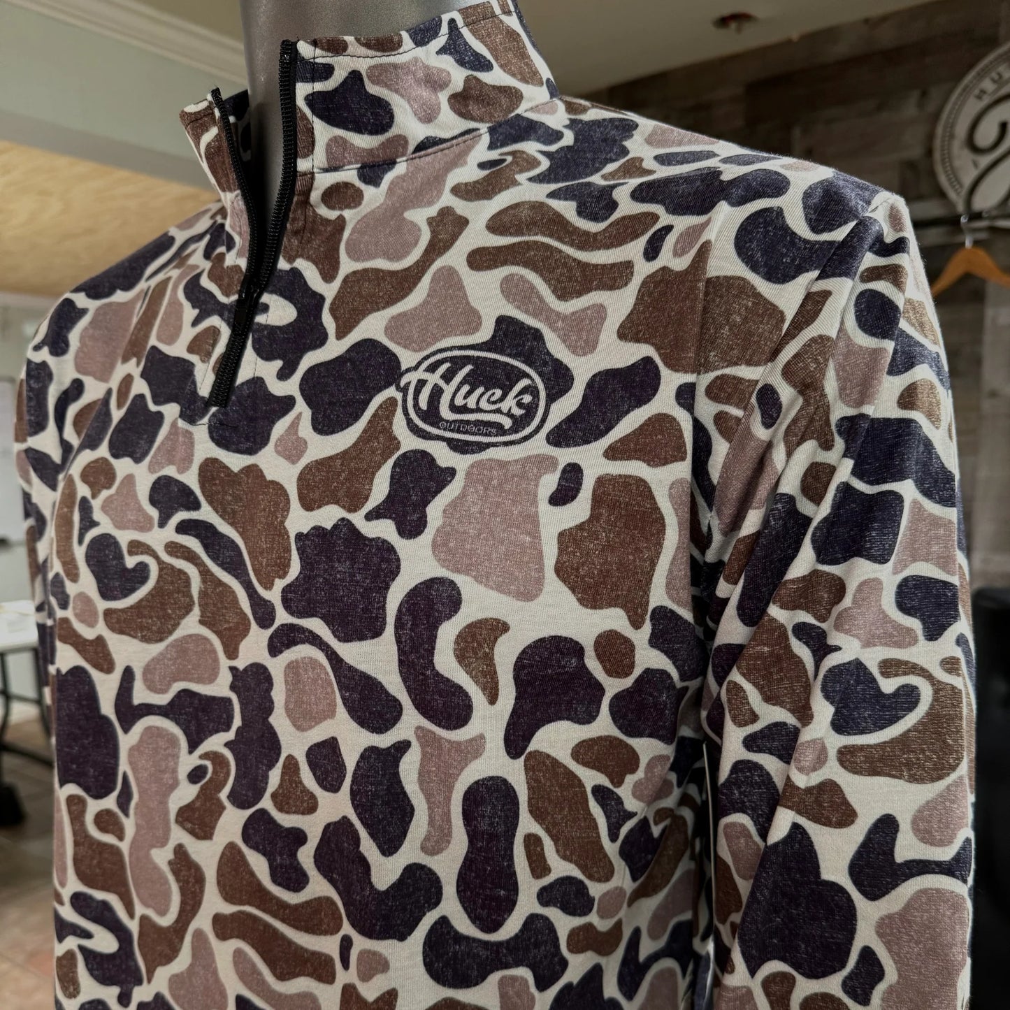 Huck Outdoors Slough Camo Quarter Zip