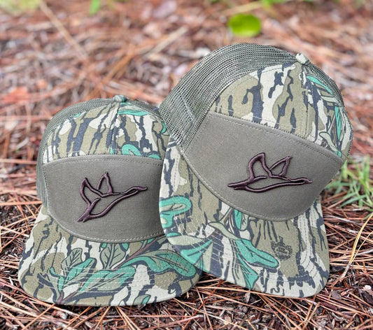 Combat Waterfowl 7 Panel Greenleaf/Olive Hat