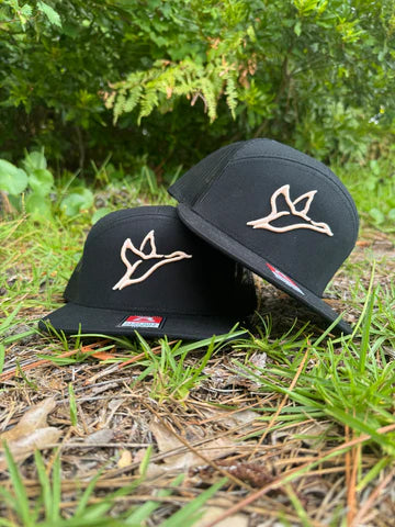Combat Waterfowl 7 Panel Black Hat
