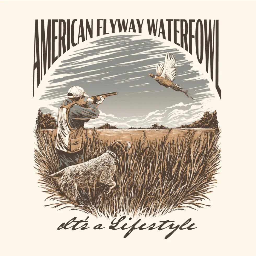 AFW Flying Pheasant Ivory W/Pocket Tee Ivory