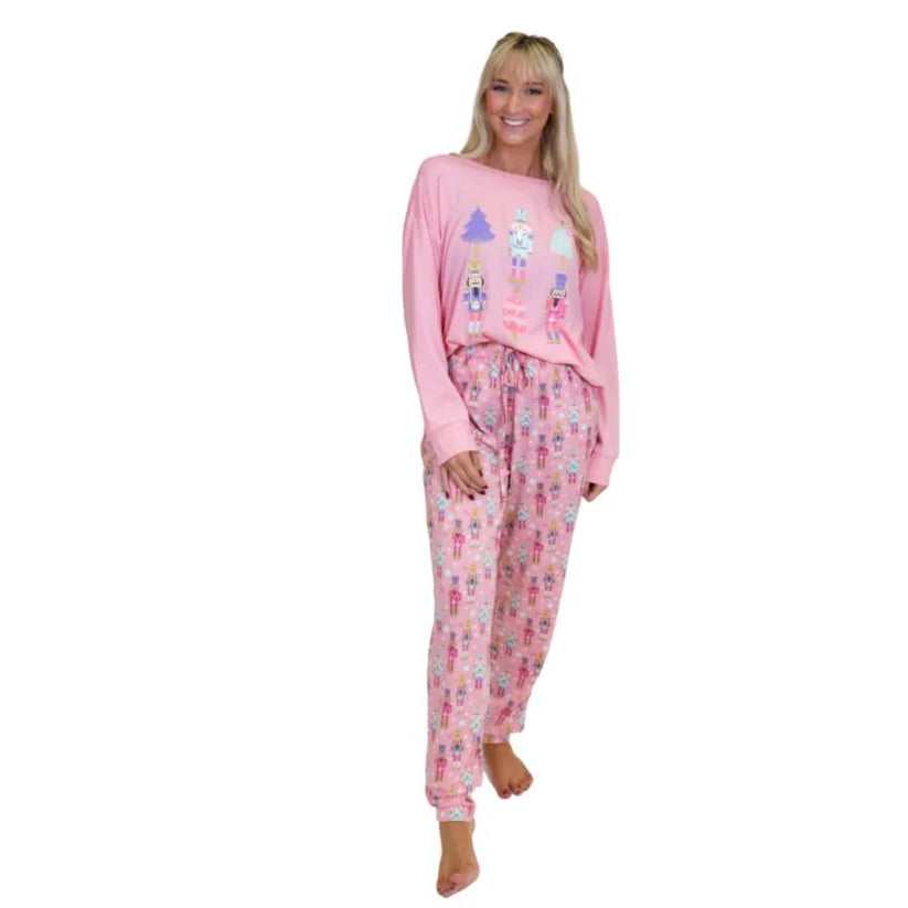 Nutcracker Whimsy Nutcracker LS w/Jogger Pant Set