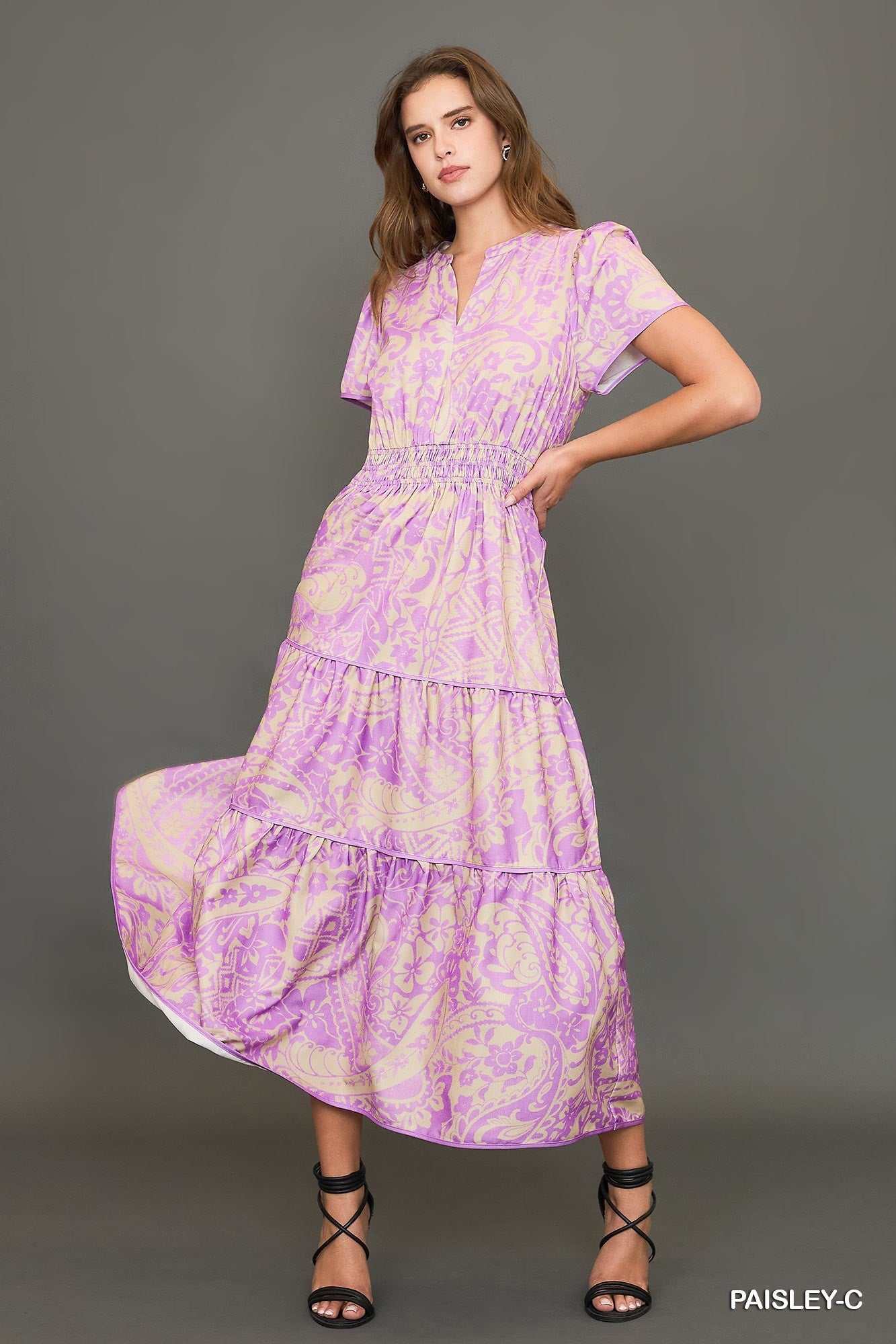 Lavender Paisley Dress by Umgee