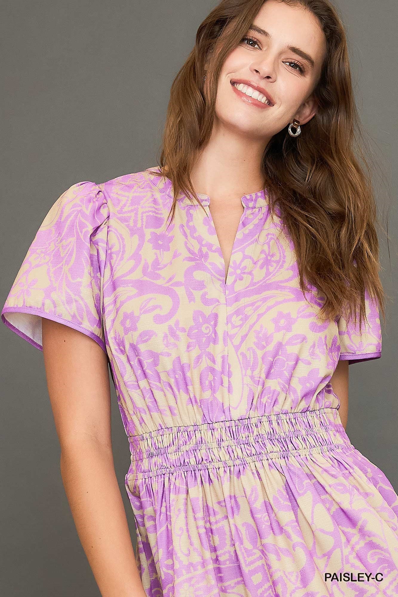 Lavender Paisley Dress by Umgee