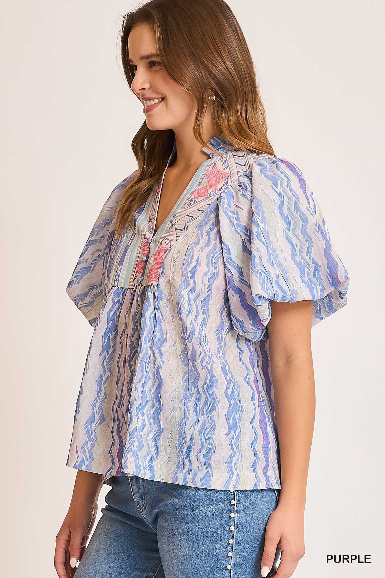 The Boho in Purple Top