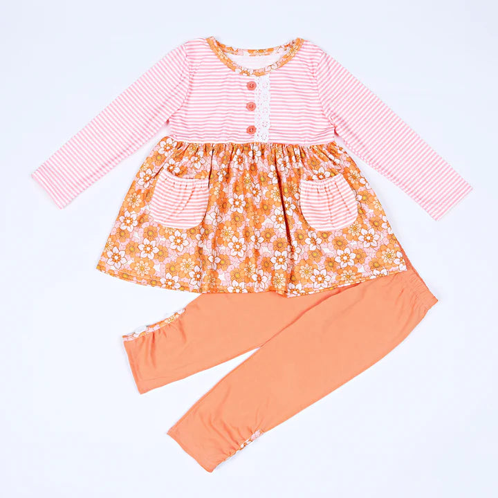 Girl's 2pc Floral print