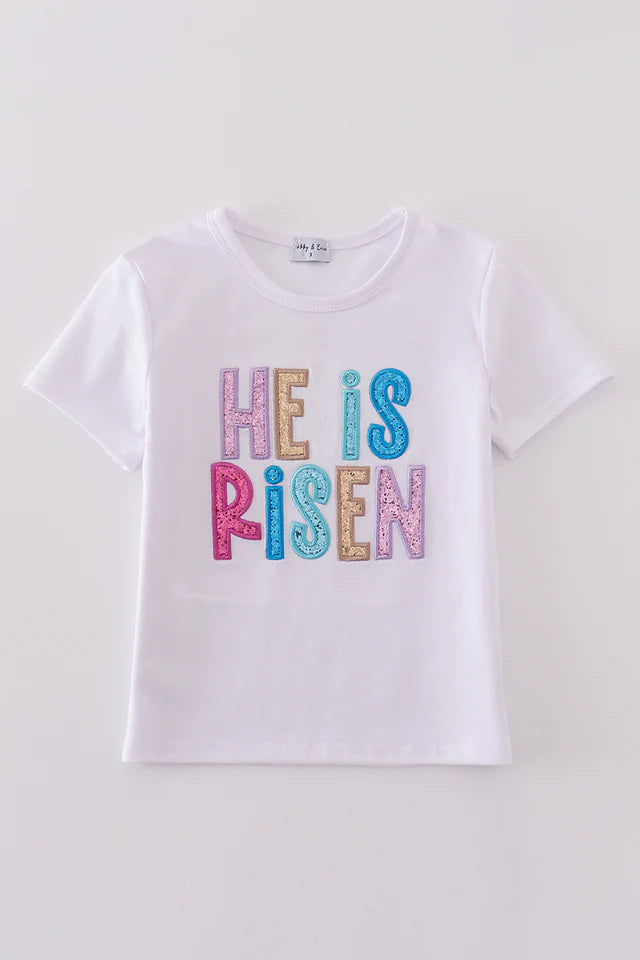 He Is Risen Tee for Girls