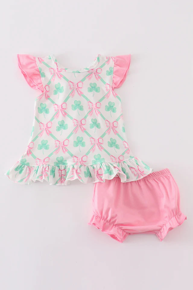 St. Patrick's Clover 2pc outfit