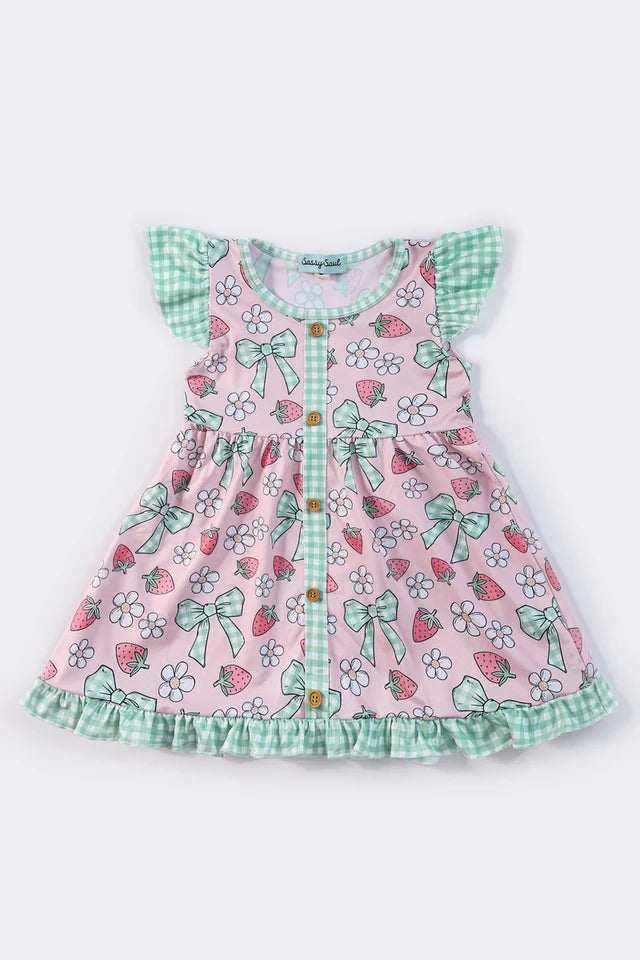 Pink Strawberry Dress