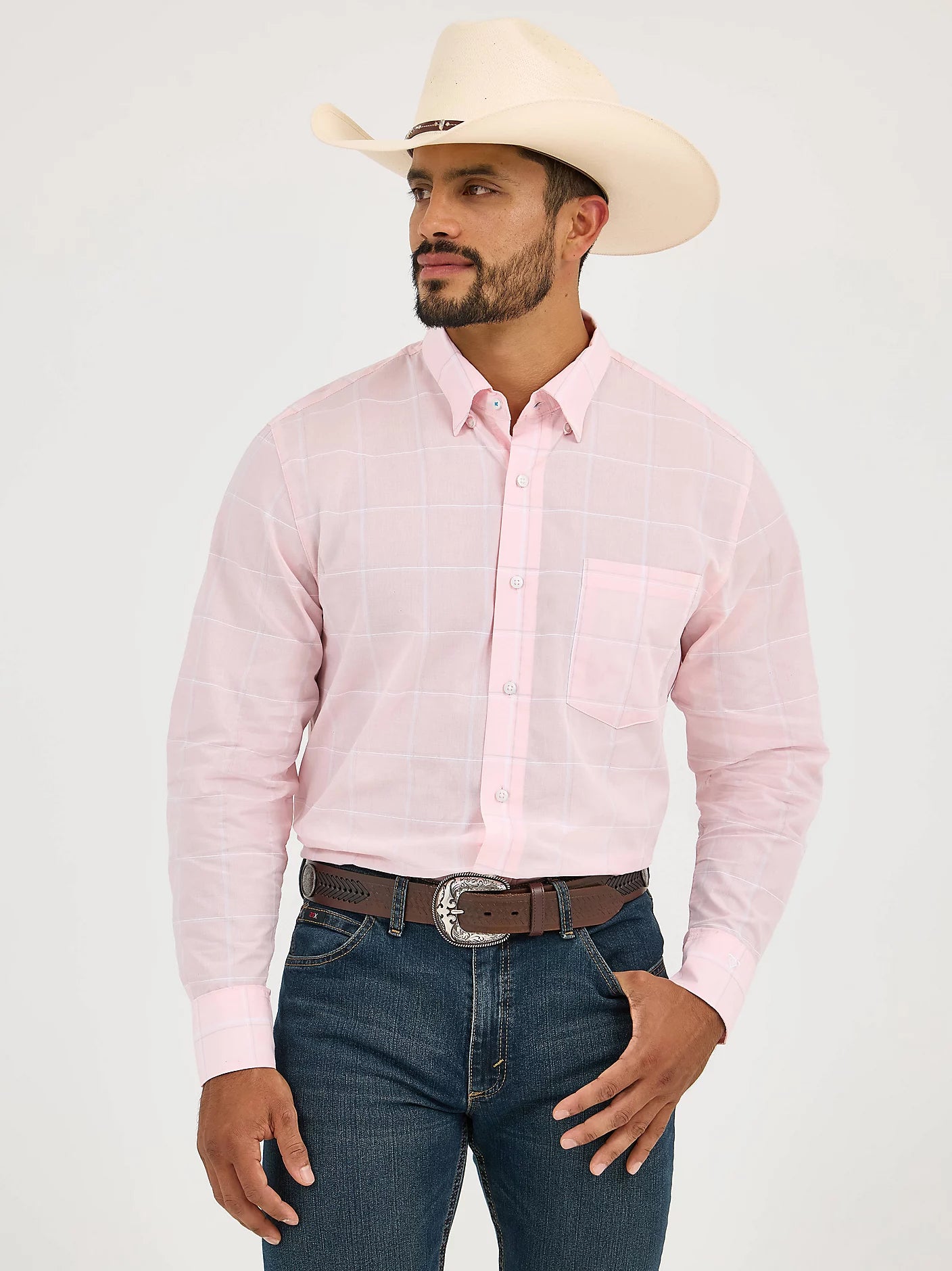 Wrangler Men's Cody Johnson One Pocket Button Down Shirt