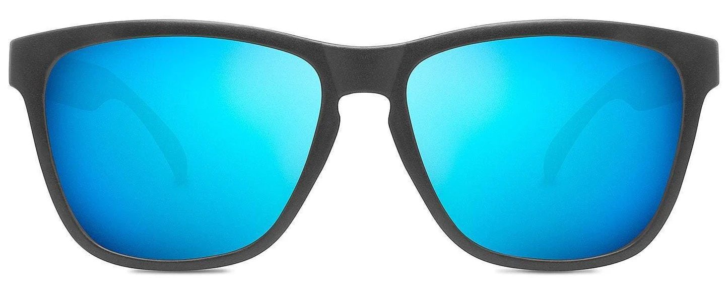 Abaco Sunglasses Kai Junior Matte Black/Deep Blue Mirror