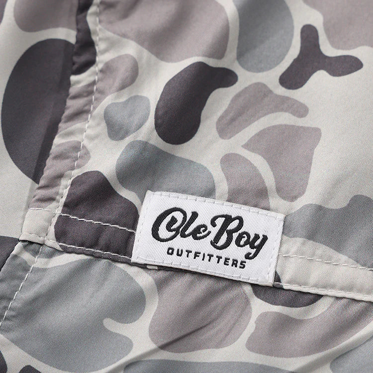Ole Boy Grey Camo Fishing Shirt