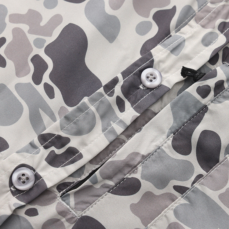 Ole Boy Grey Camo Fishing Shirt