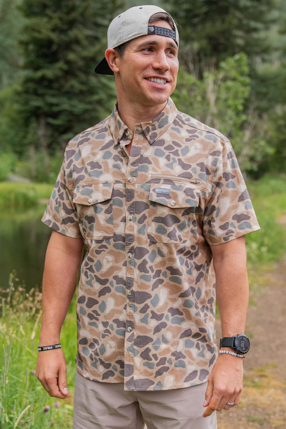 Burlebo Pintail Camo Outdoor Button Up Cardinal Creek Spaniels burlebo-pintail-camo-outdoor-button-up-cardinal-creek-spaniels