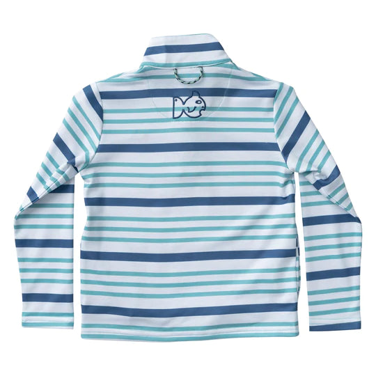 Prodoh Youth Sporty Snap Pullover Moonlight Nile Stripe