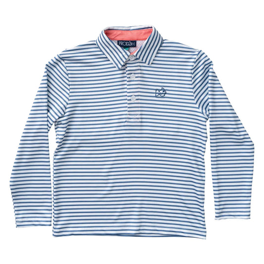 Prodoh LS Pro Performance Polo Moonlight Stripe