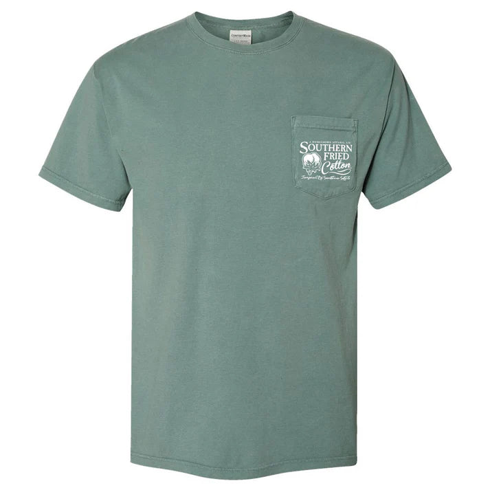 Southern Fried Cotton Blaze Tee in Cypress