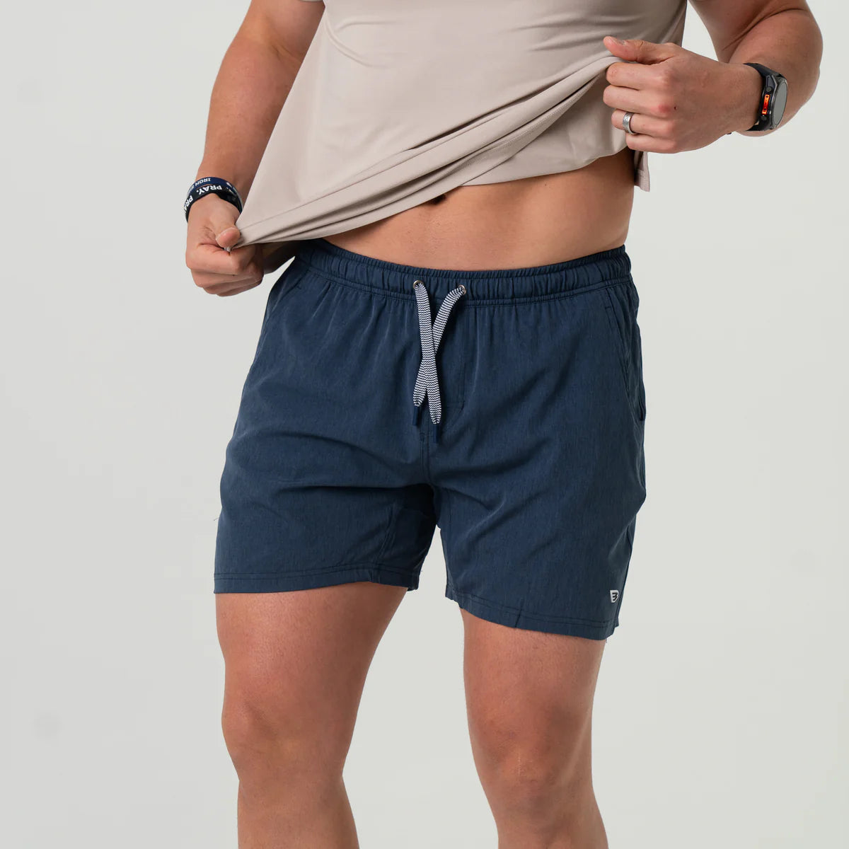 Burlebo Heather Navy 5.5 Athletic Shorts