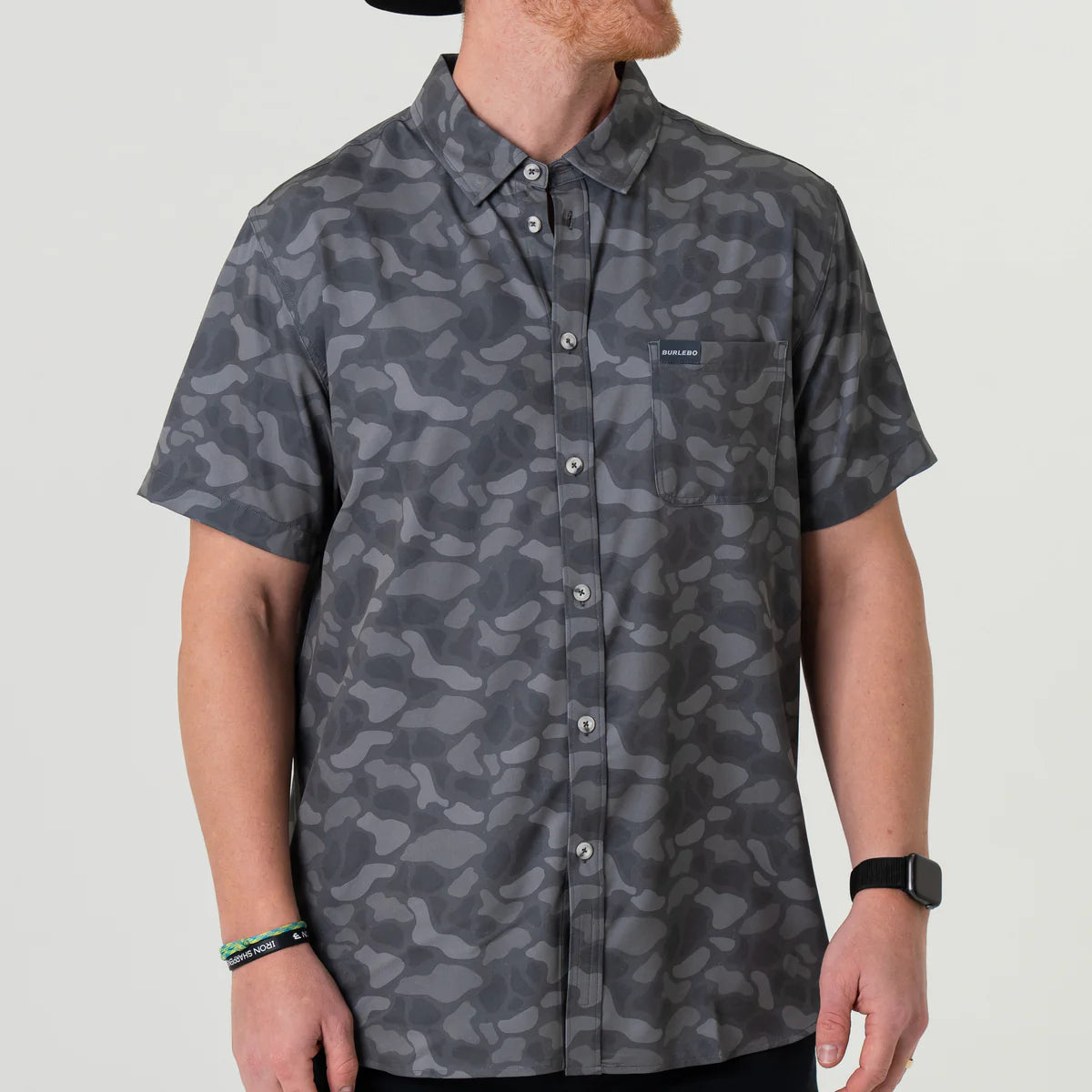 Burlebo Stone Camo Button Up Shirt