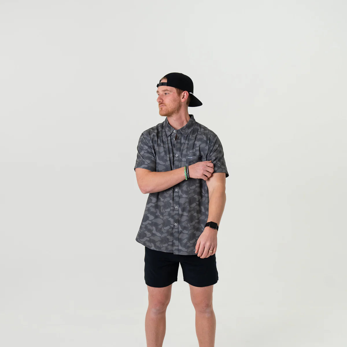 Burlebo Stone Camo Button Up Shirt