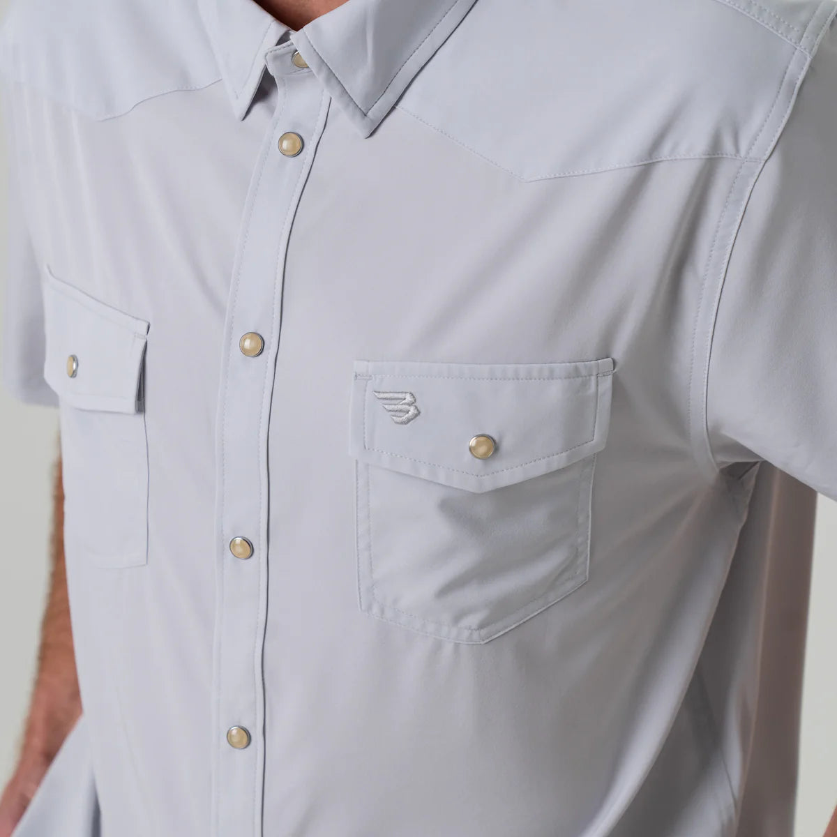 Burlebo Western Shirt Light Grey