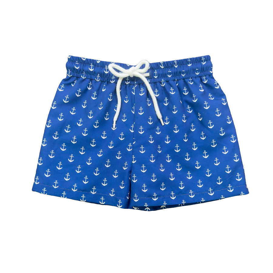 Saltwater Boys Saint Simons Swim Trunk- Anchors