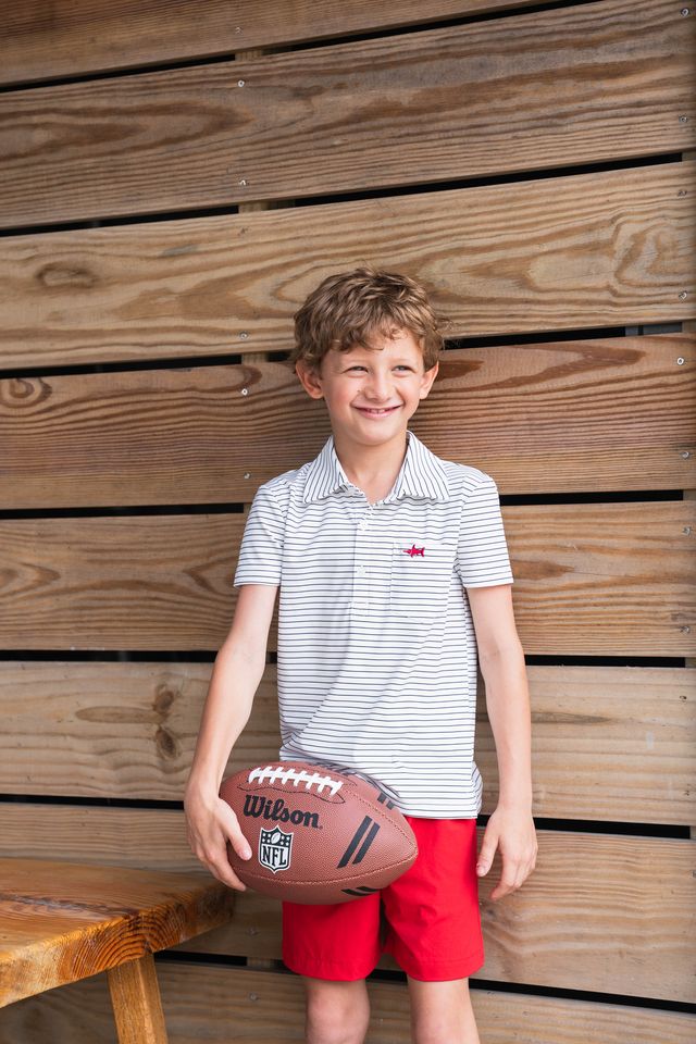 Saltwater Boys Marco Polo White/Black Stripe