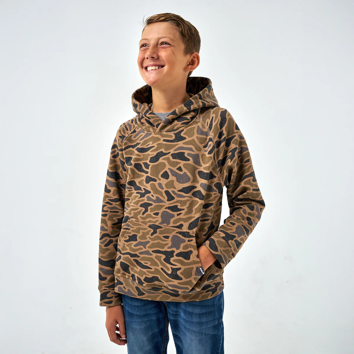 Burlebo Youth Fleece Hoodie Gauge Camo