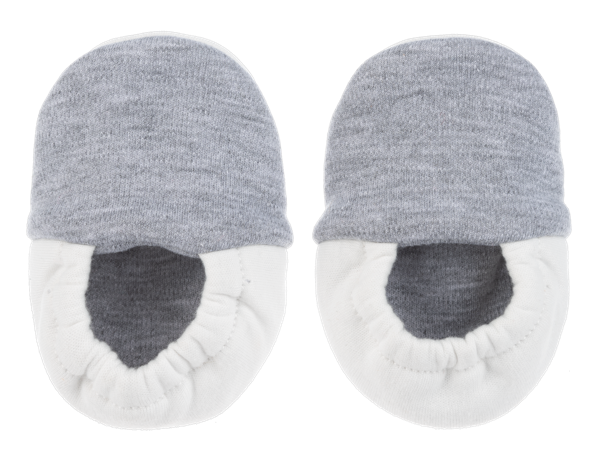 Baby Grey Funny Feet Slippers