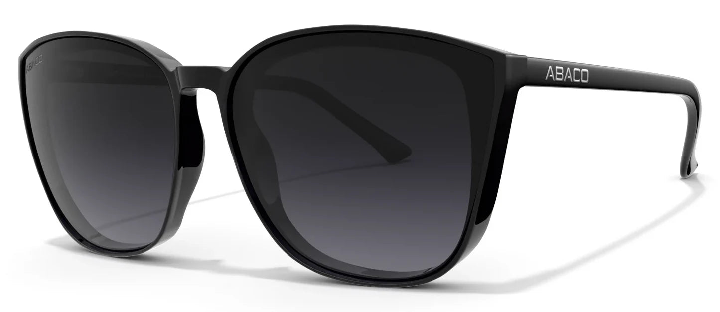 Abaco Chelsea Gloss Black/Grey Gradient Sunglasses
