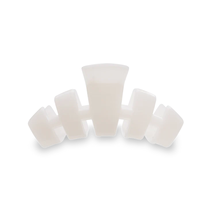 Teletie Classic Coconut White Medium Claw Hair Clip