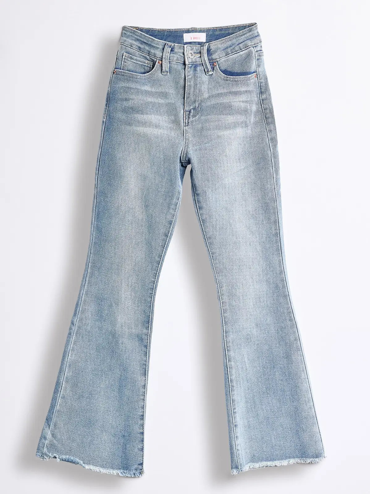 Girl's YMI Frey Hem Flare Jeans