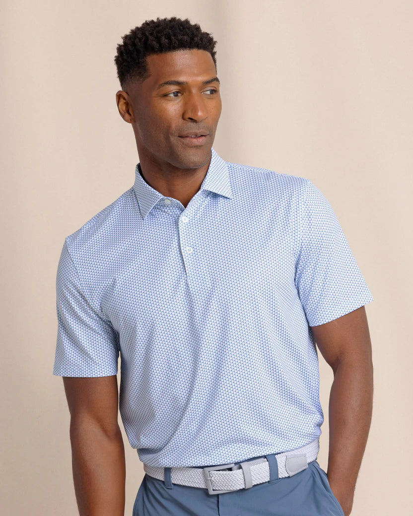 Southern Tide Driver On The Ball Blue Lolite Polo