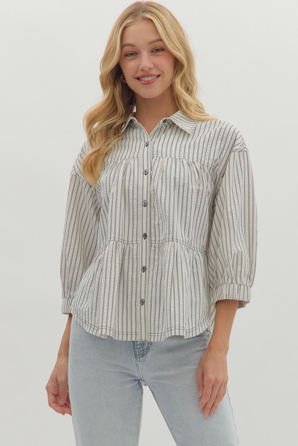 All in Ecru Stripes by Entro