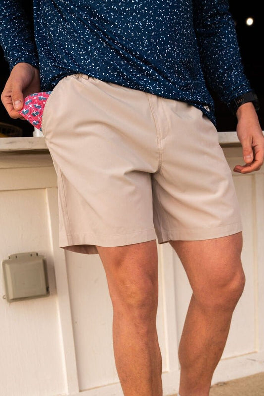 Burlebo Everyday Light Khaki Shorts 7" Inseam
