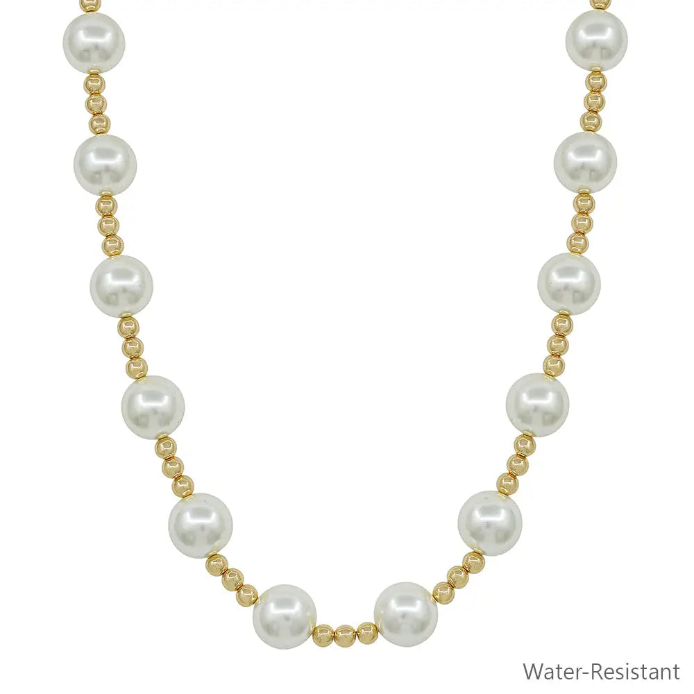 Pearl & Beads 16-18" Necklace