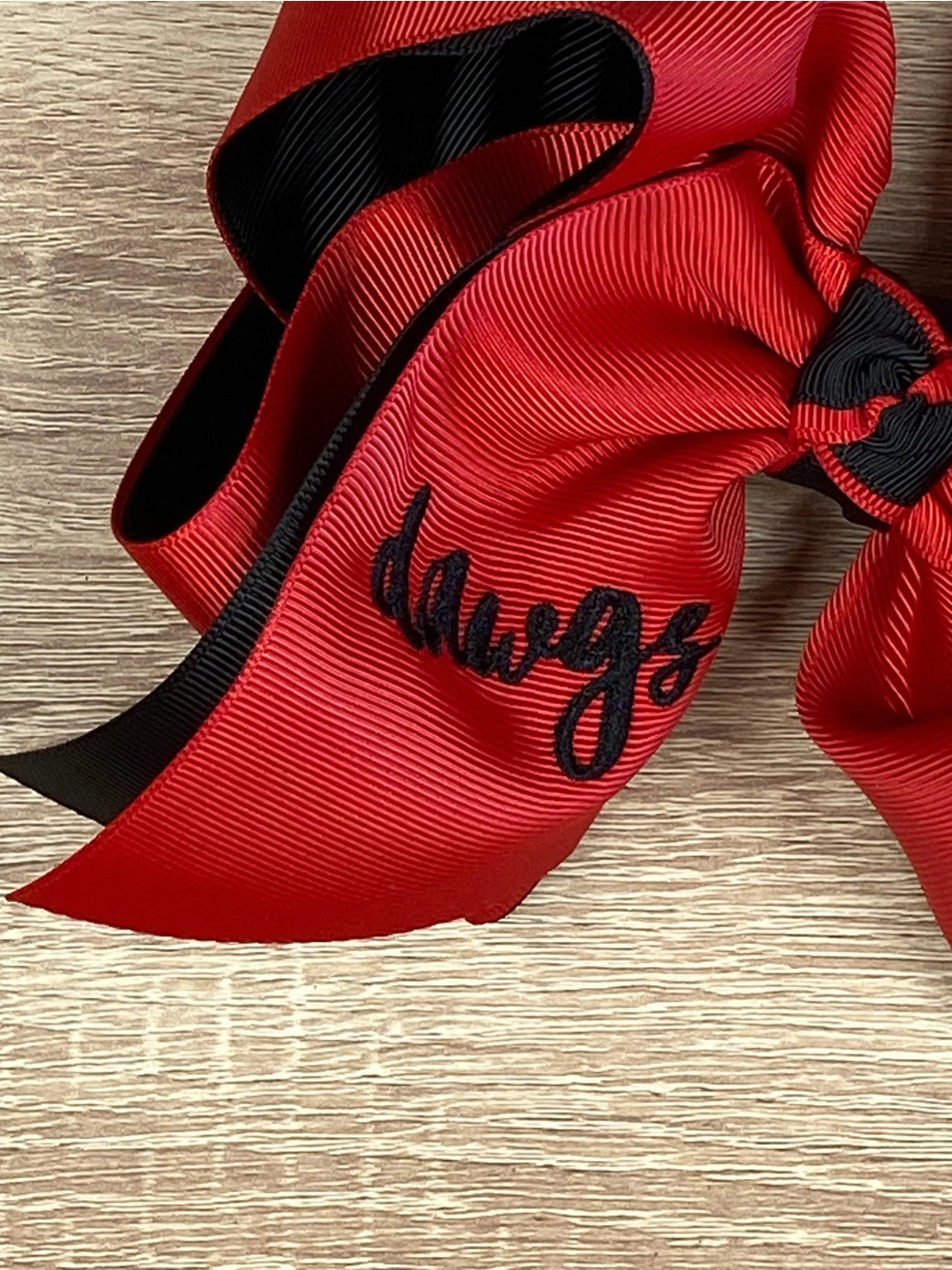 Dawgs Embroidered Bow