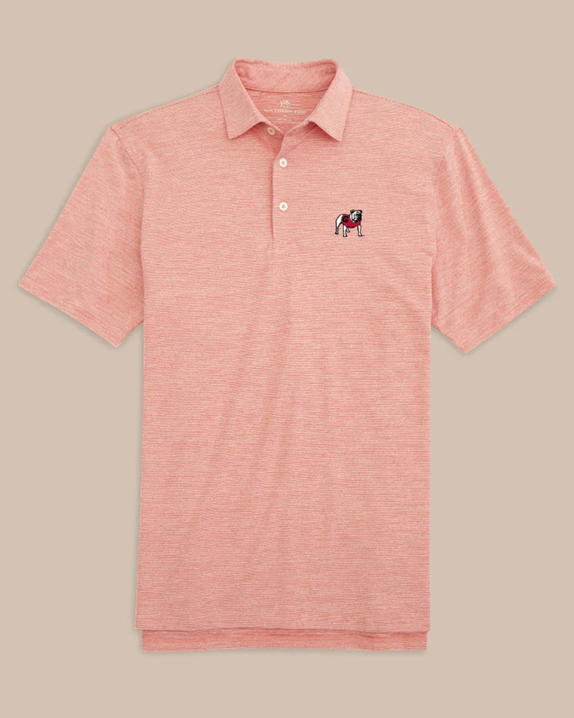 Southern Tide Georgia Bulldogs Driver Spacedye Polo Shirt