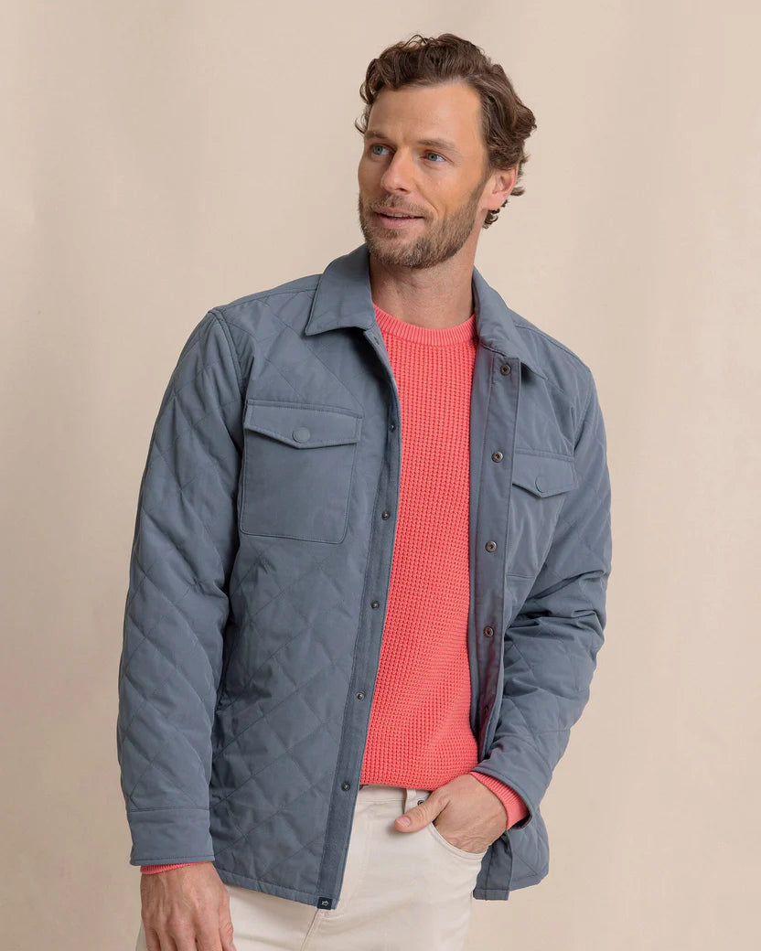 Southern Tied Harbour Mist Grafton Quilted Jacket