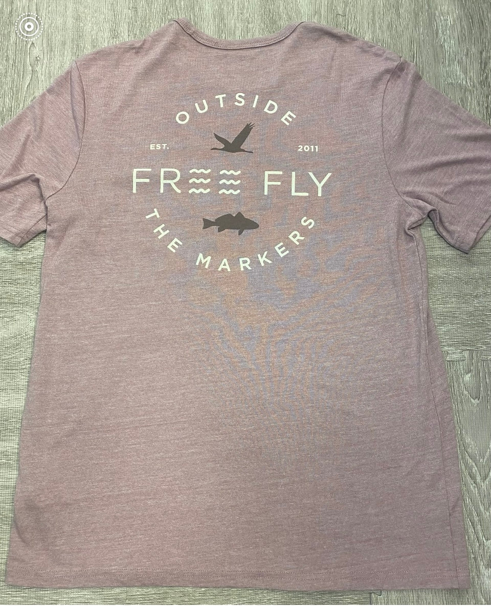 Free Fly Channel Markers Pocket Tee