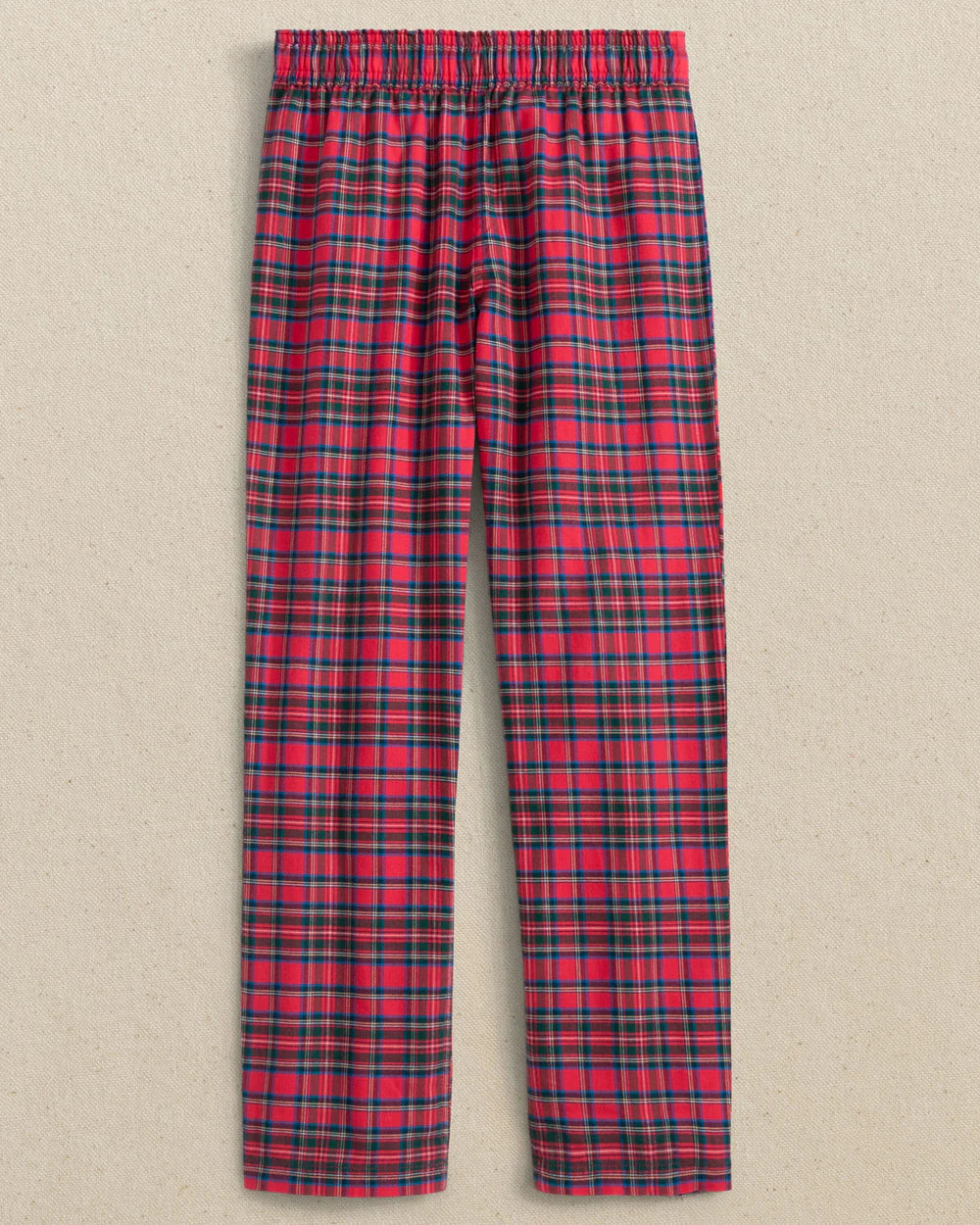 Southern Tide Crab Red Youth Tartan Lounge Pant