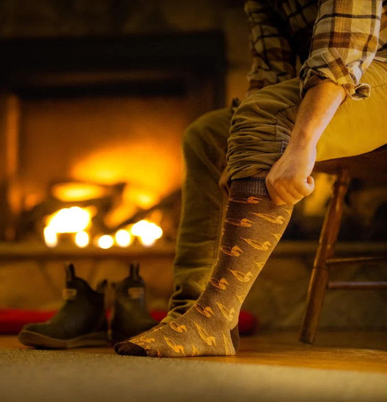 Dixie Decoys Logo Socks in Brown
