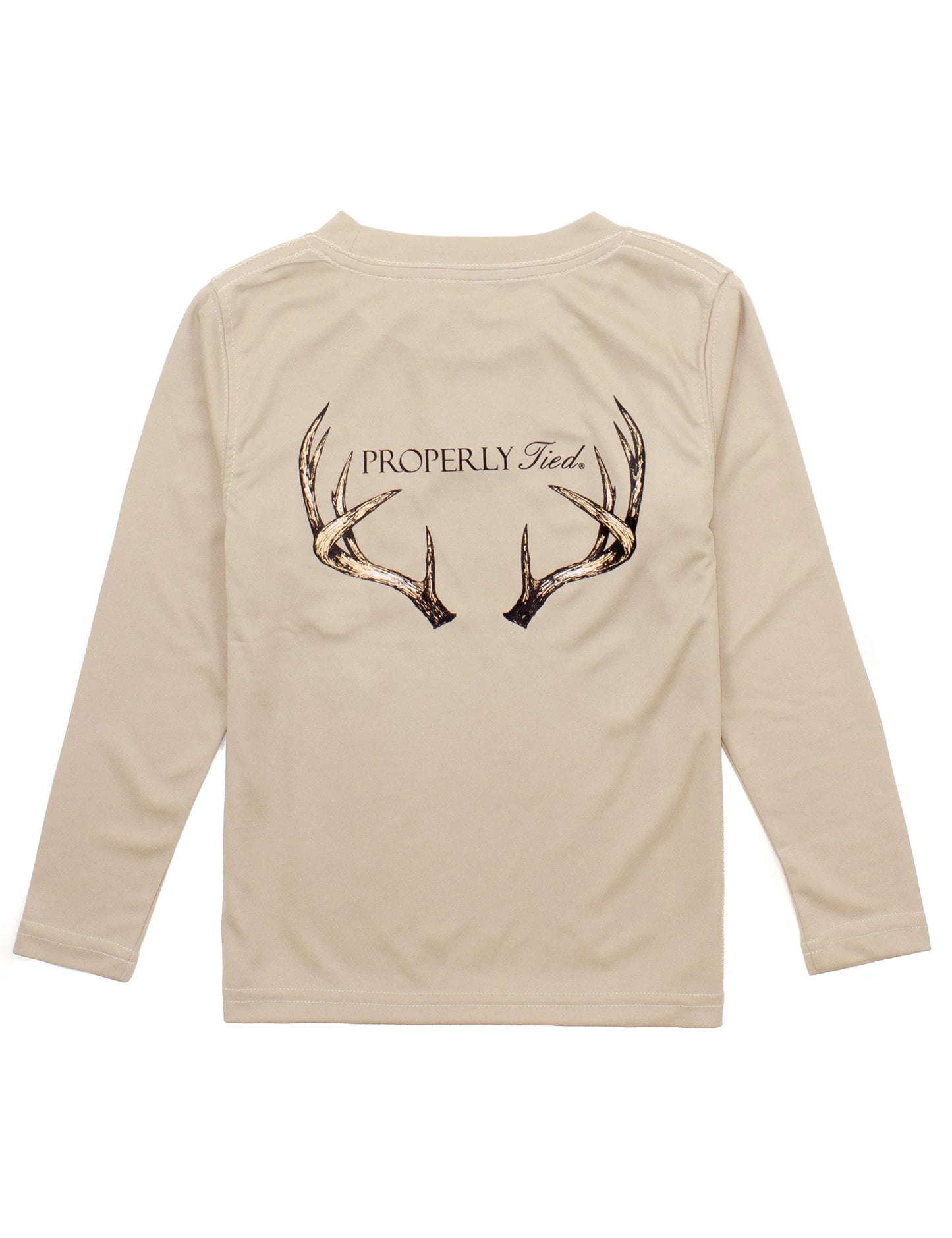 Properly Tied Vintage Antler LS Performance Tee