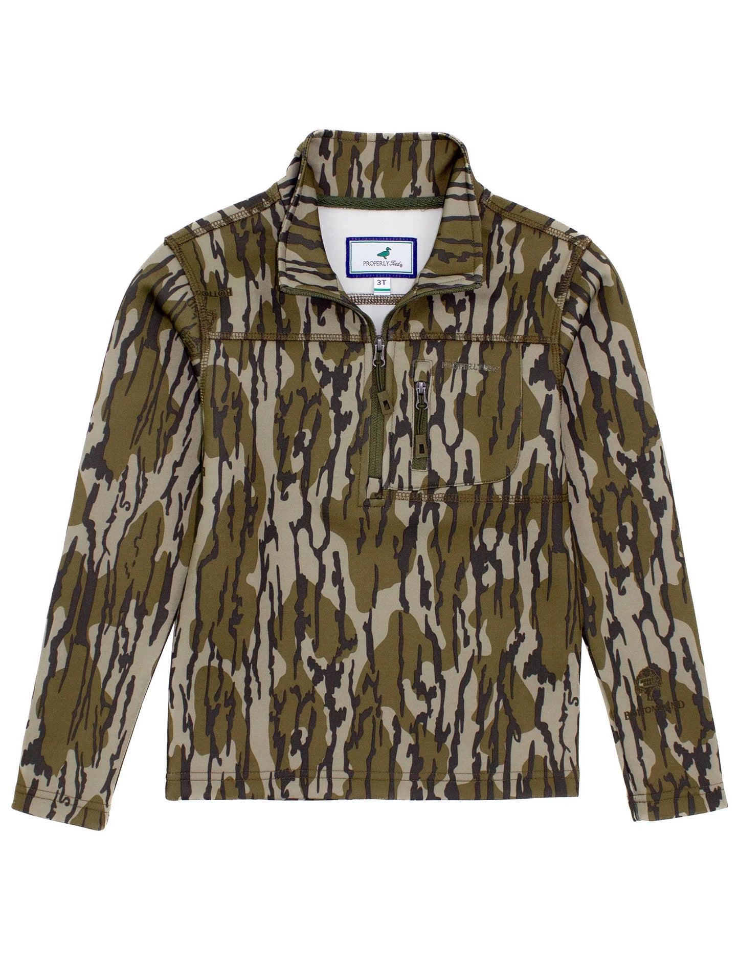 Properly Tied Boys Arctic Pullover Mossy Oak Original Bottomland
